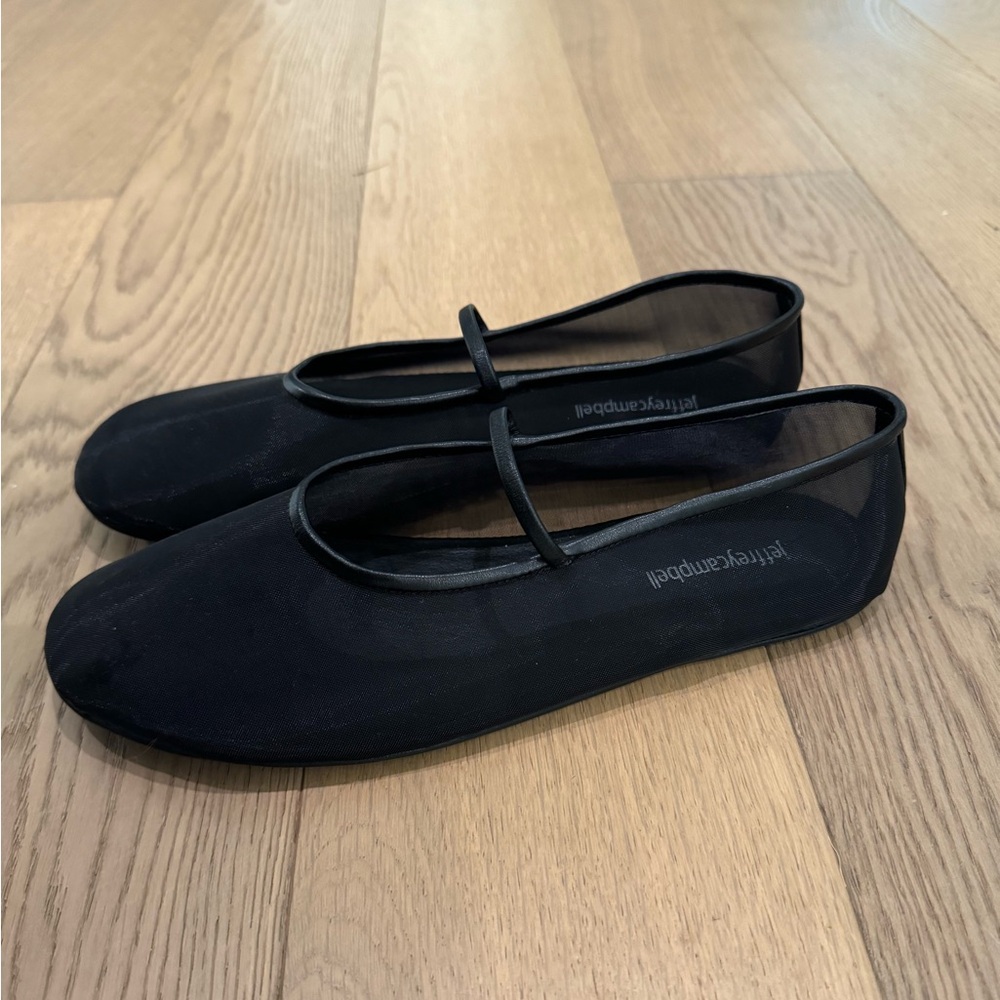Jeffrey Campbell Mesh Ballet Flats - size 10
